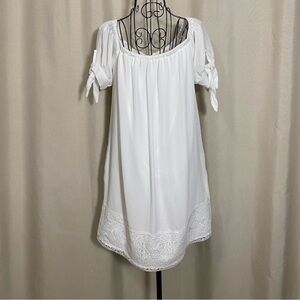 Lulu's White Off-Shoulder Dress